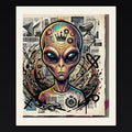 Outsider archival giclée art print by Chaos City Canvas