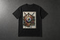 Borrowed Time heavyweight black tee by Chaos City Canvas