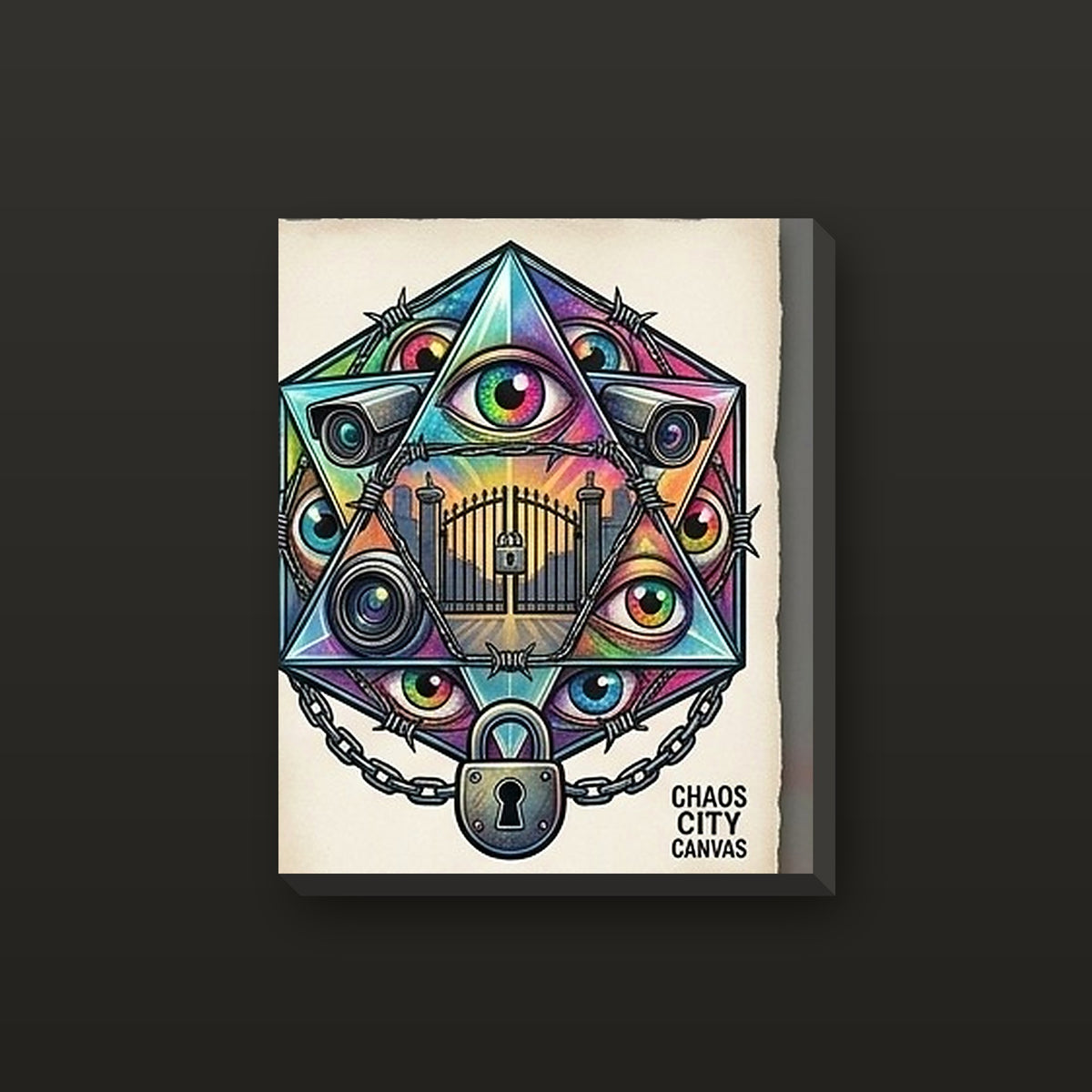 Sealed Gate stretched canvas wall art by Chaos City Canvas