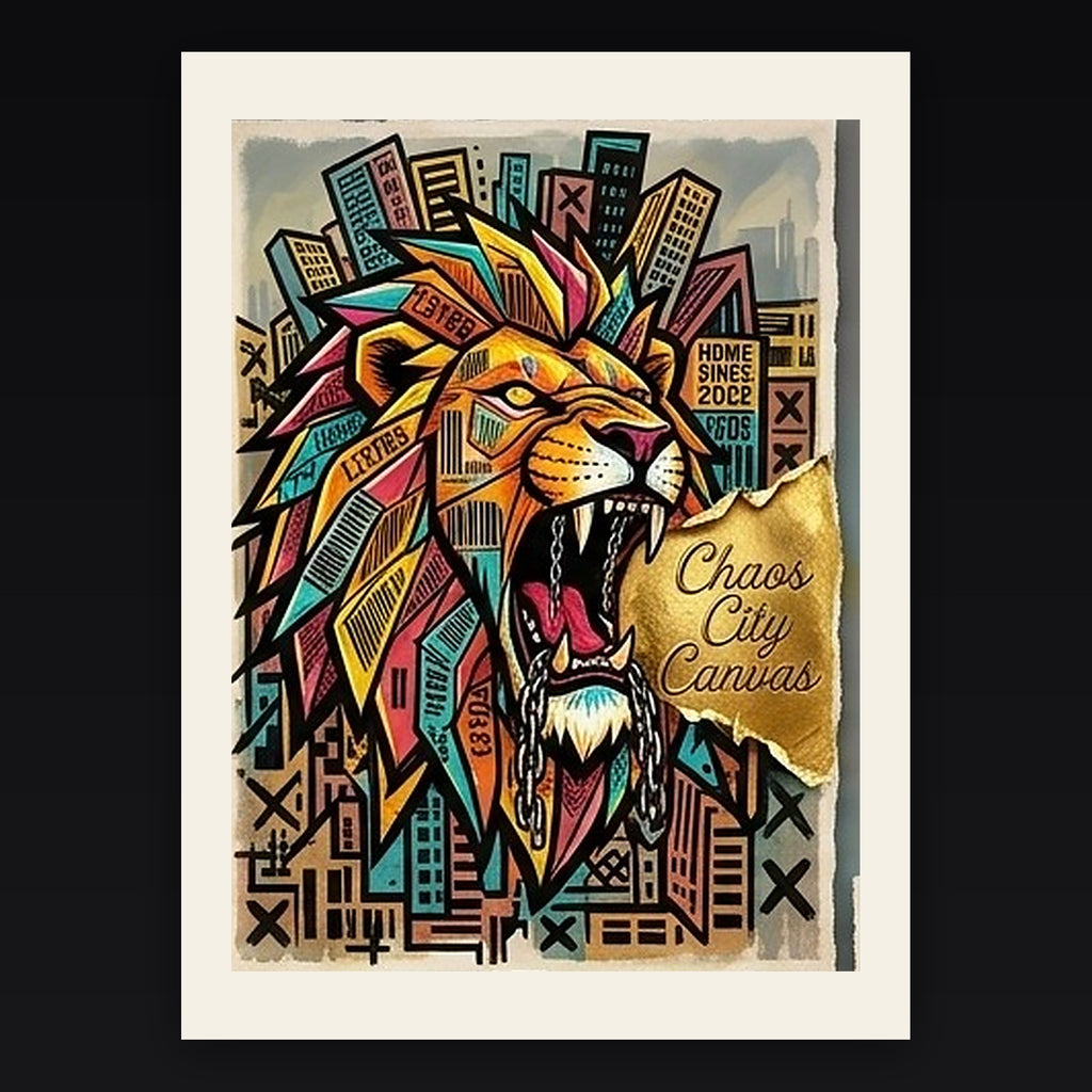 King of the Block archival giclée art print by Chaos City Canvas