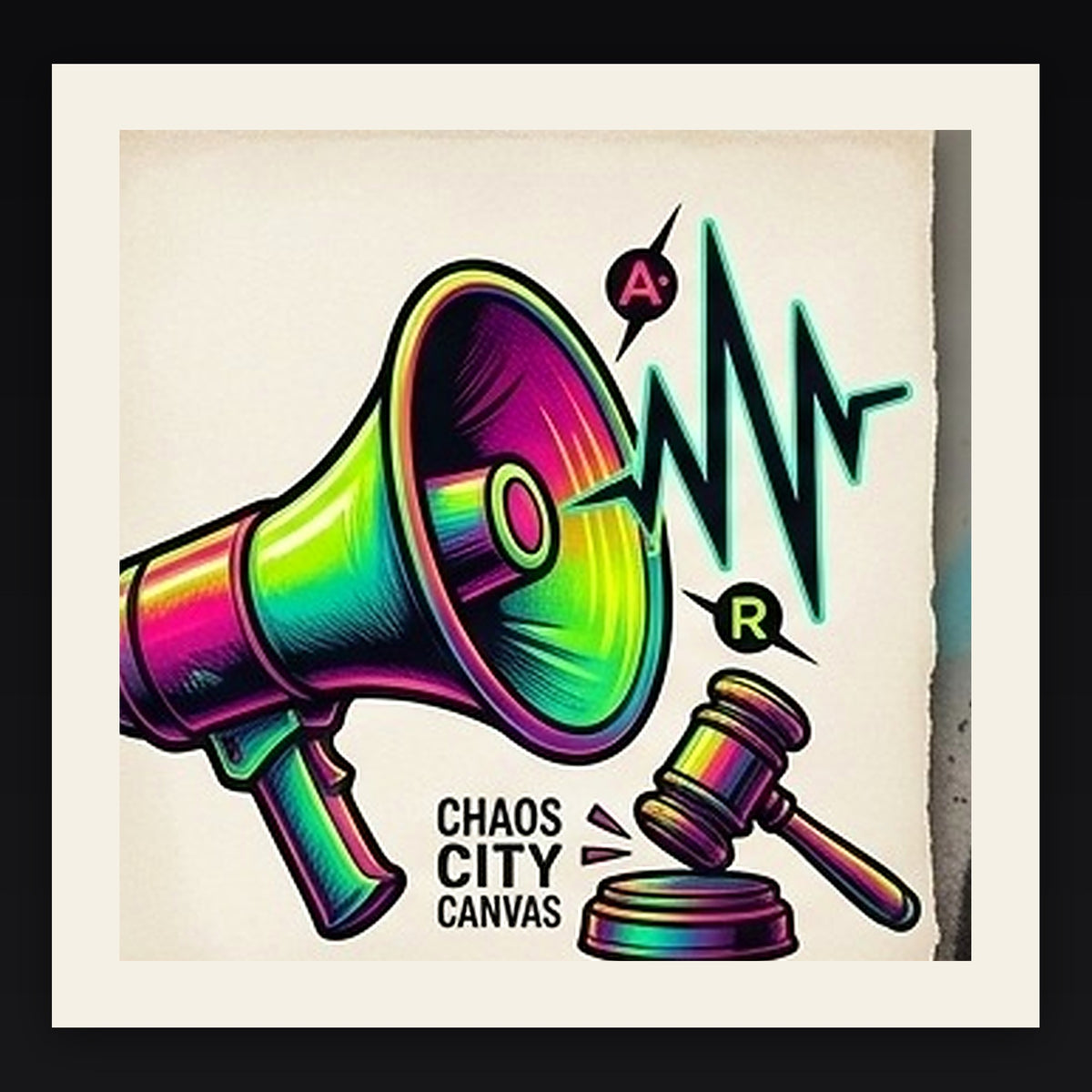 Objection archival giclée art print by Chaos City Canvas