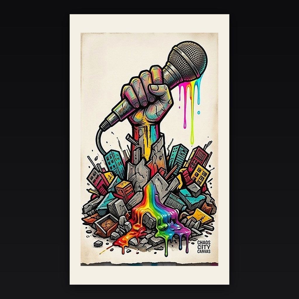 Amplify archival giclée art print by Chaos City Canvas