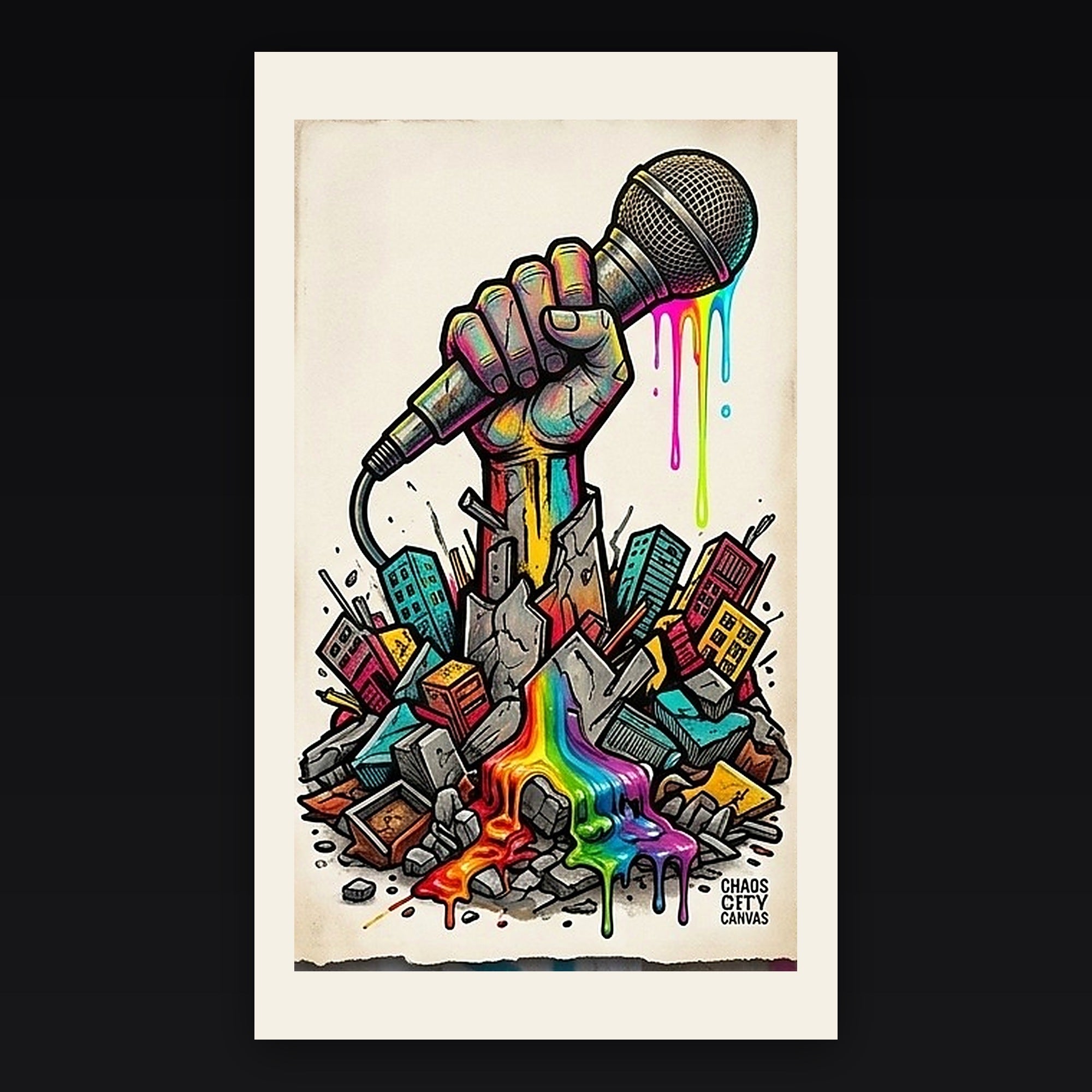 Amplify archival giclée art print by Chaos City Canvas
