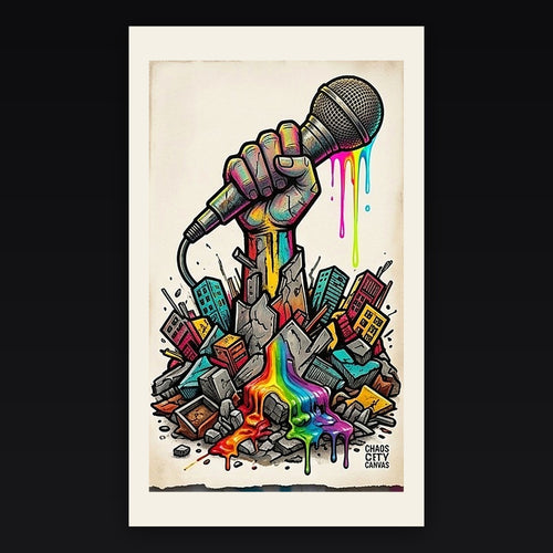 Amplify archival giclée art print by Chaos City Canvas