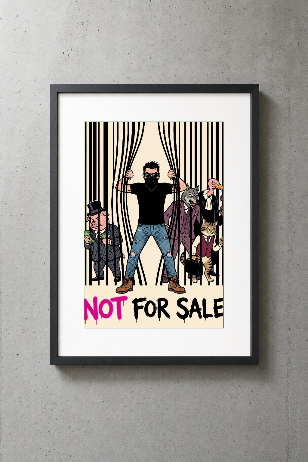 Not For Sale archival giclée art print by Chaos City Canvas